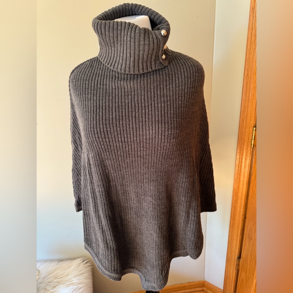 Michael Kors Charcoal Poncho